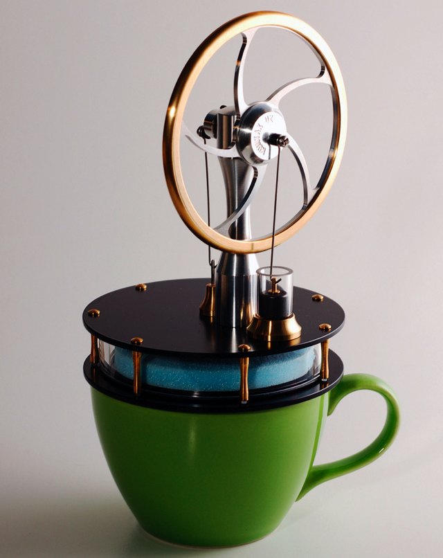 Stirling engine in a teacup Boing Boing